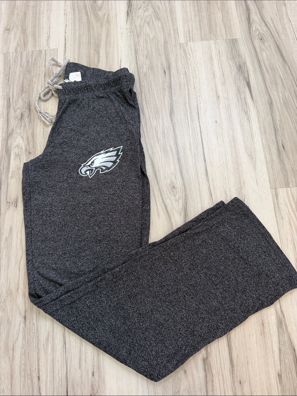 Philadelphia Eagles Dark Gray Lounge Pants with Drawstring Womens Sz Xs